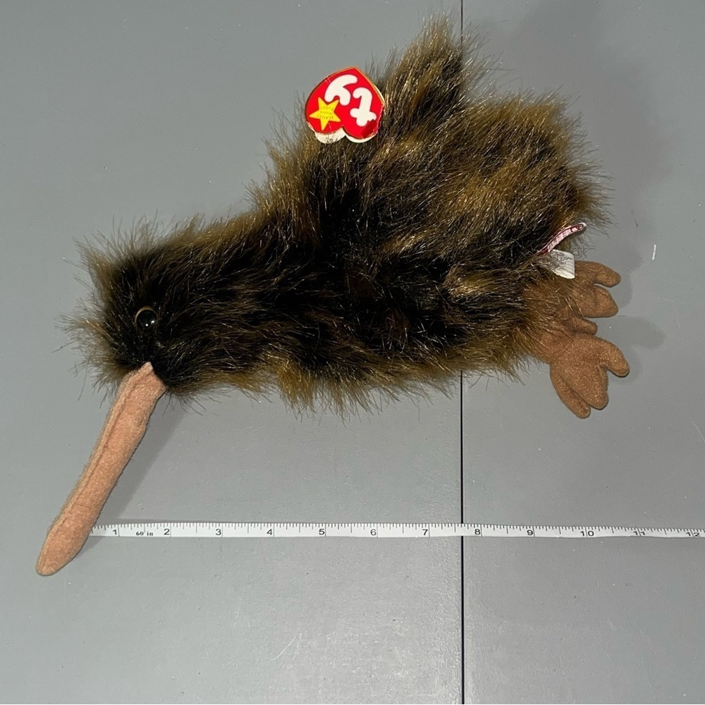 Ty “Beak the Kiwi Bird" Retired Ty Beanie Baby Buddy 1998 Vintage - Picture 13 of 13